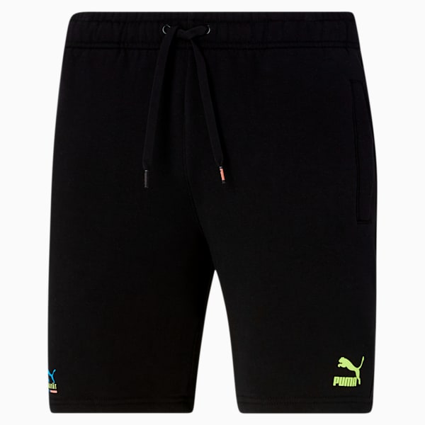 Tailored for Sport Men's Shorts, Puma Black-Fizzy Yellow, extralarge