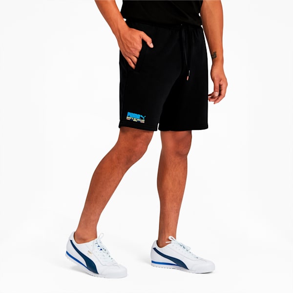 Tailored for Sport Men's Shorts, Puma Black-Fizzy Yellow, extralarge