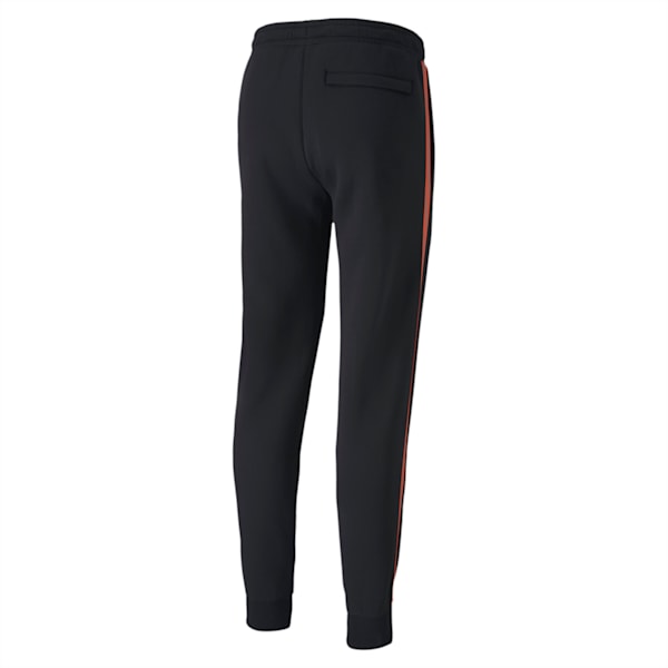 Knitted Men's Track Pants, Cotton Black, extralarge-IND