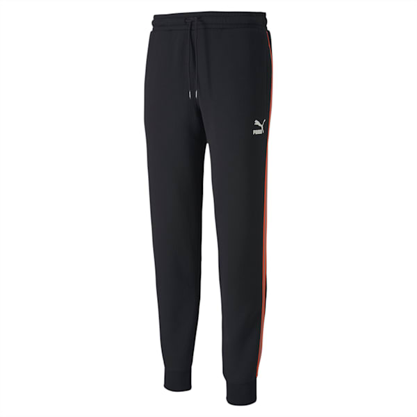 Knitted Men's Track Pants, Cotton Black, extralarge-IND
