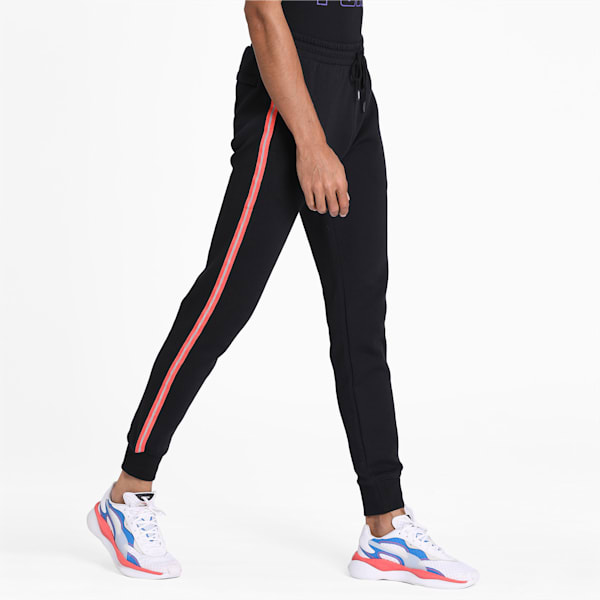 Knitted Men's Track Pants, Cotton Black, extralarge-IND