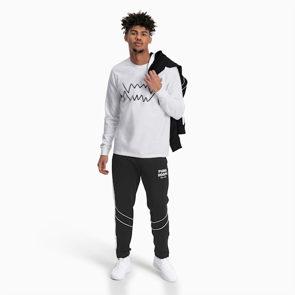 Hoops Since '73 Men's Track Pants, Puma Black-Puma White, extralarge