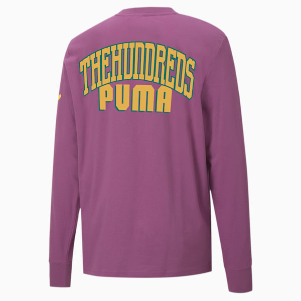 PUMA x THE HUNDREDS Men's Long Sleeve Tee, Amethyst, extralarge