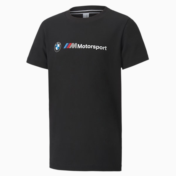 BMW M Motorsport Kids' Logo Tee, Puma Black, extralarge