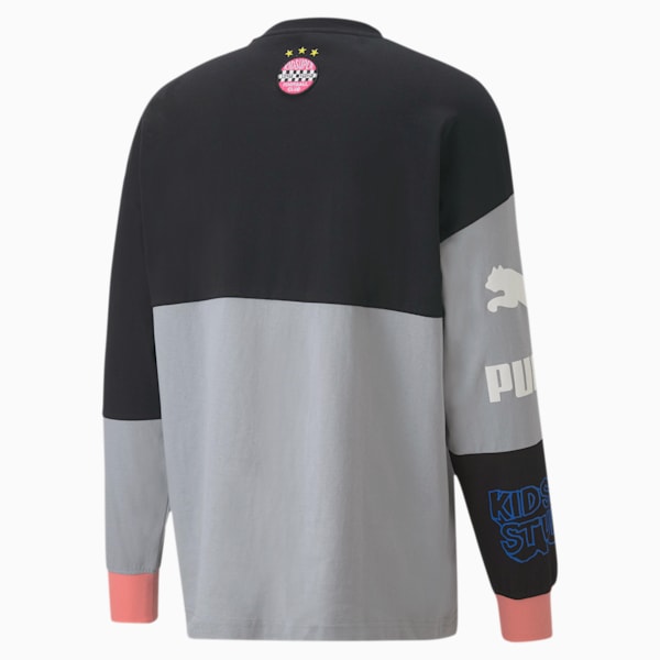 PUMA x KIDSUPER STUDIOS Men's Long Sleeve Tee, Puma Black, extralarge