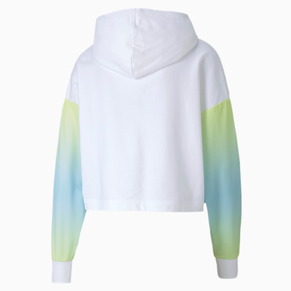 Tie Dye Women's Hoodie, Puma White, extralarge