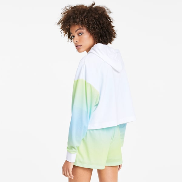 Tie Dye Women's Hoodie, Puma White, extralarge