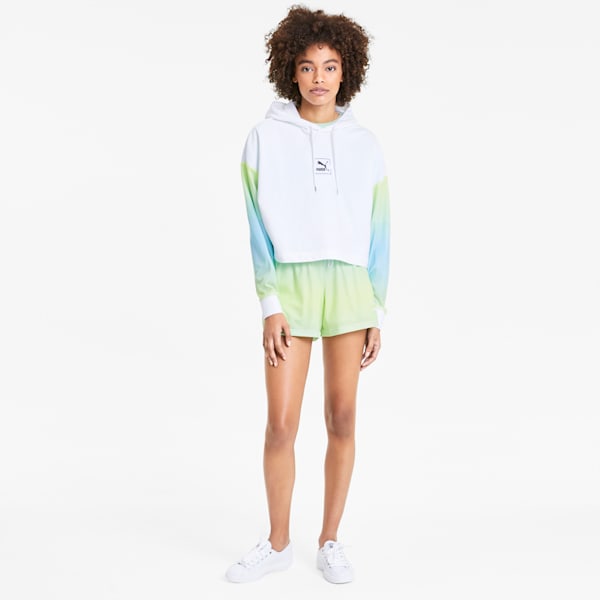 Tie Dye Women's Hoodie, Puma White, extralarge