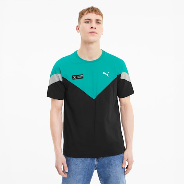 Mercedes-AMG Petronas MCS Men's Tee, Puma Black, extralarge