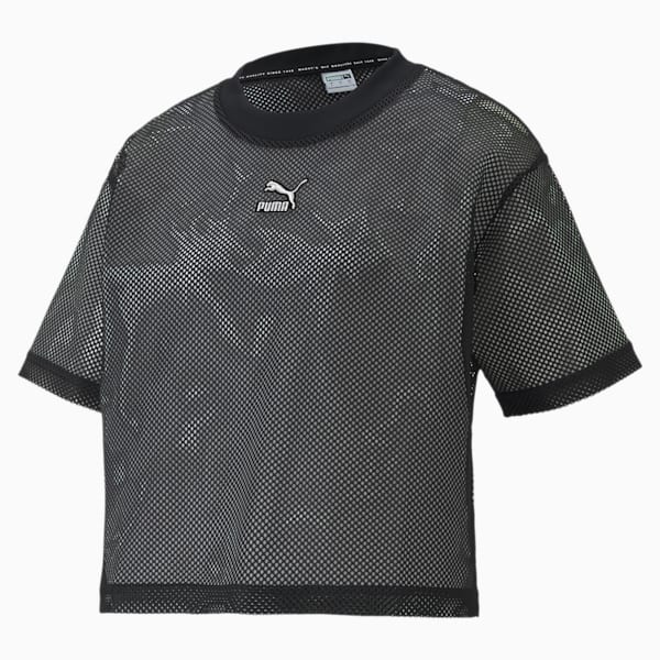 Classics Women's Mesh Tee, Puma Black, extralarge