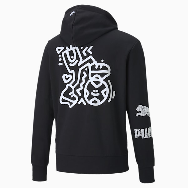 PUMA x MR DOODLE Men's Hoodie, Puma Black, extralarge