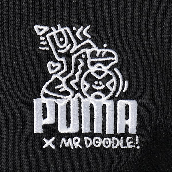 PUMA x MR DOODLE Men's Hoodie, Puma Black, extralarge