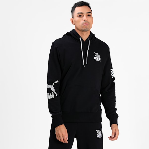 PUMA x MR DOODLE Men's Hoodie, Puma Black, extralarge