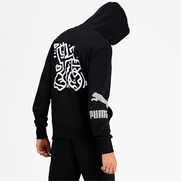 PUMA x MR DOODLE Men's Hoodie, Puma Black, extralarge