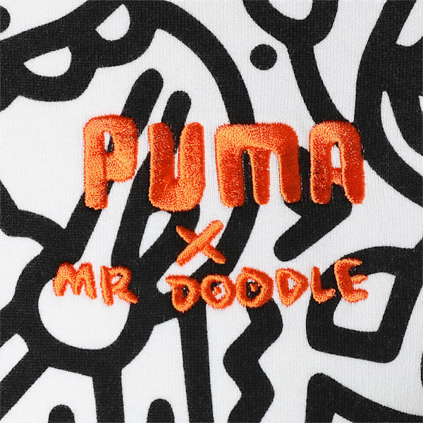 PUMA x MR DOODLE Men's AOP Hoodie, Puma White-AOP, extralarge
