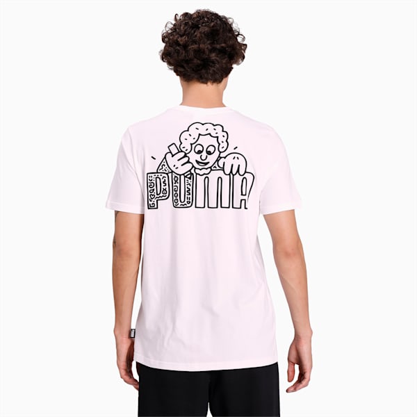 PUMA x MR DOODLE Men's T-Shirt, Puma White, extralarge-IND