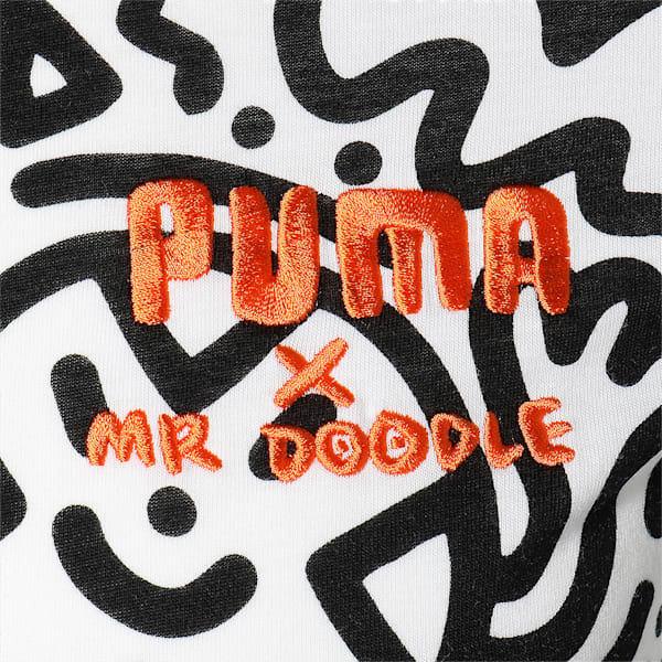 PUMA x MR DOODLE Men's AOP Tee, Puma White-AOP, extralarge