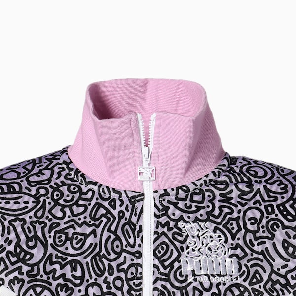 PUMA x MR DOODLE Women's MCS Jacket, Purple Rose-AOP, extralarge