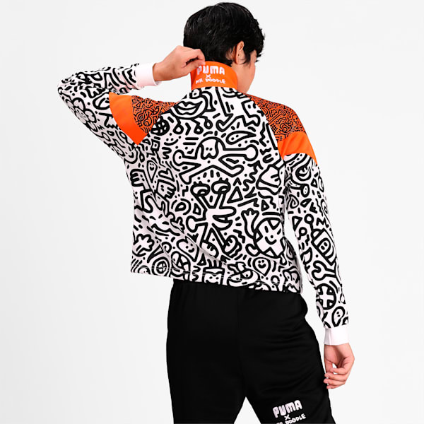 PUMA x MR DOODLE Women's MCS Jacket, Dragon Fire-AOP, extralarge