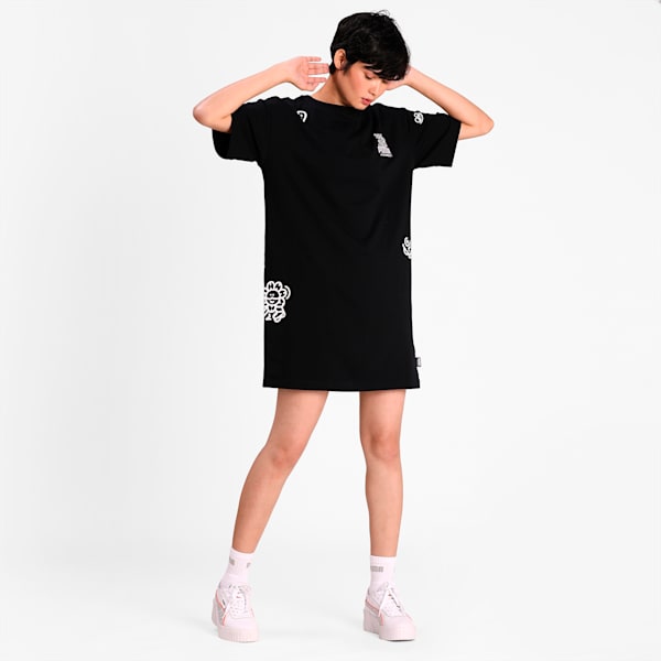 PUMA x MR DOODLE Women's Dress, Puma Black, extralarge