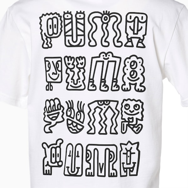 PUMA x MR DOODLE Women's Cropped Tee, Puma White, extralarge