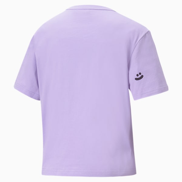 PUMA x MR DOODLE Women's Cropped T-Shirt, Purple Rose, extralarge-IND