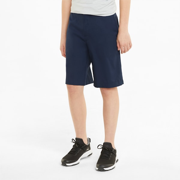 Stretch Boys' Golf Shorts, Navy Blazer