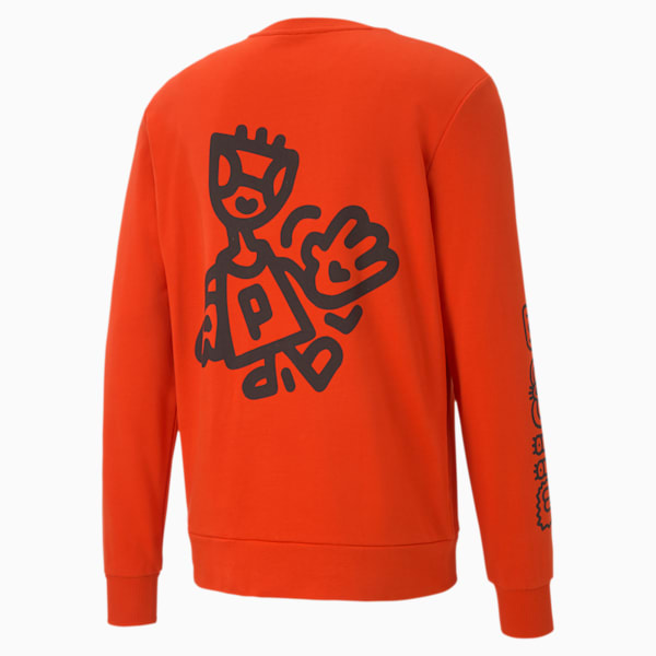 PUMA x MR DOODLE Men's Crewneck Sweatshirt, Poinciana, extralarge