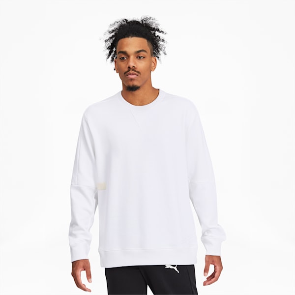 Jump Hook Men's Crewneck Sweatshirt, Puma White, extralarge