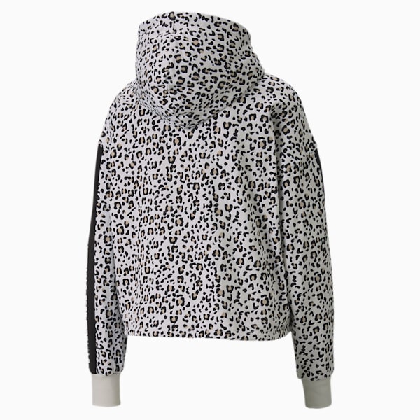 Classics Women's Cropped Hoodie, Vaporous Gray-animal, extralarge