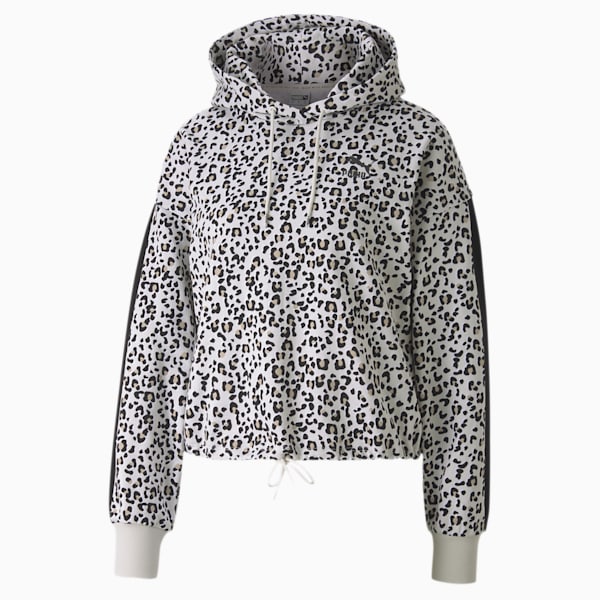 Sudadera Classics Cropped para Mujer, Vaporous Gray-animal, extralarge