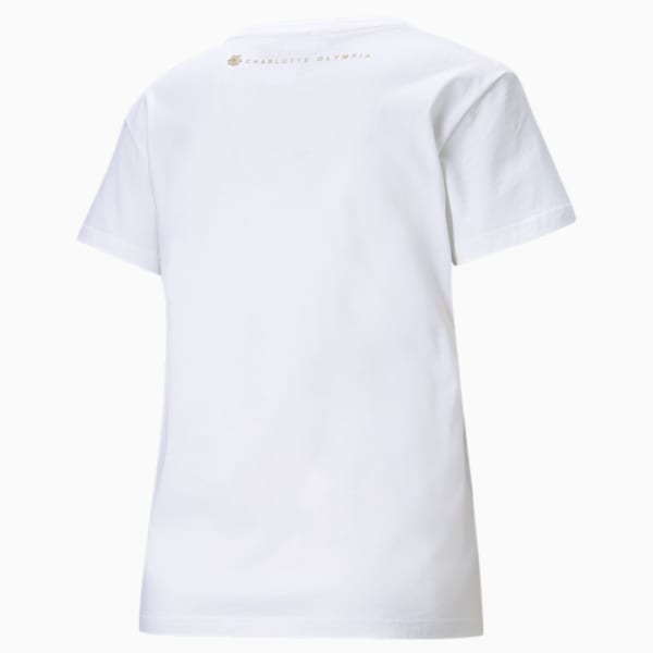 PUMA x CHARLOTTE OLYMPIA Women's Loose Fit Tee, Puma White, extralarge