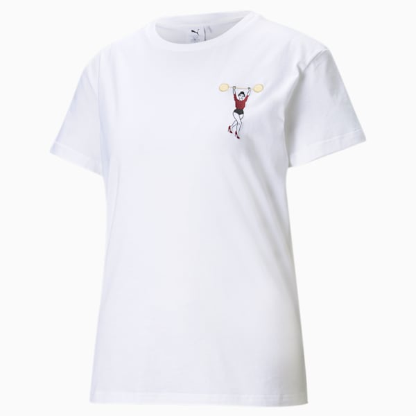 PUMA x CHARLOTTE OLYMPIA Women's Loose Fit Tee, Puma White, extralarge