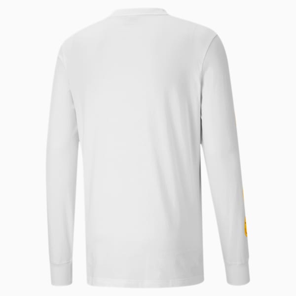 PUMA Club Men's Long Sleeve Tee, Puma White, extralarge