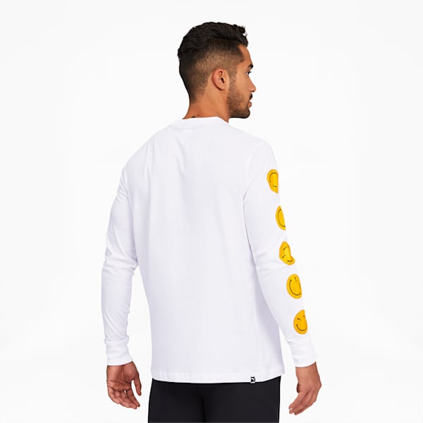 PUMA Club Men's Long Sleeve Tee, Puma White, extralarge