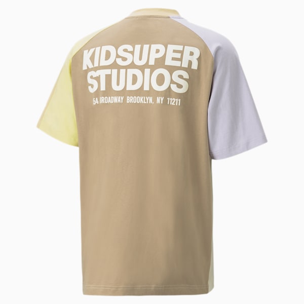 PUMA x KIDSUPER Colourblock Men's T-Shirt, Whisper White, extralarge