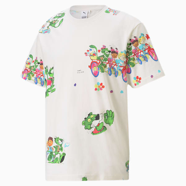 PUMA x KIDSUPER STUDIOS Men's Tee, Whisper White-AOP, extralarge