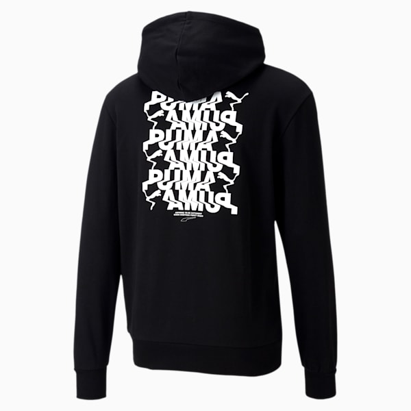 Avenir Men's Graphic Hoodie, Puma Black, extralarge