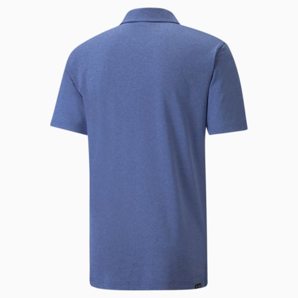 MATTR Hazard Men's Polo, Mazarine Blue Heather, extralarge