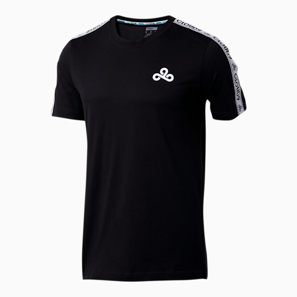 PUMA x CLOUD9 Men's Tape Tee, Cotton Black, extralarge