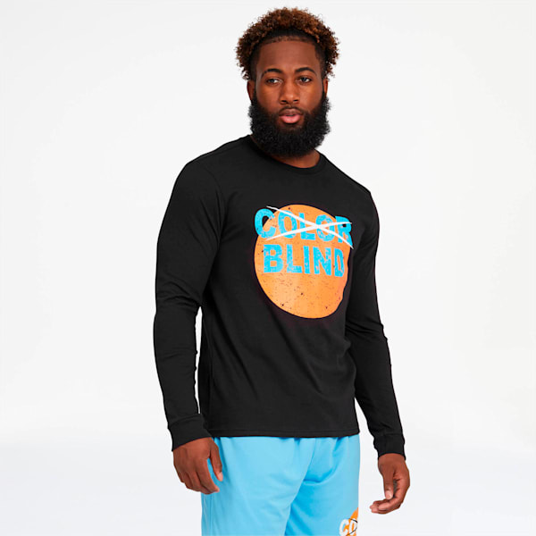 Color Blind Men's Long Sleeve Tee, Puma Black, extralarge