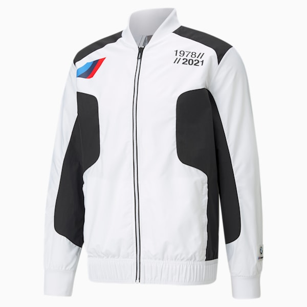 BMW M Motorsport Street Men's Woven Jacket, Puma White, extralarge