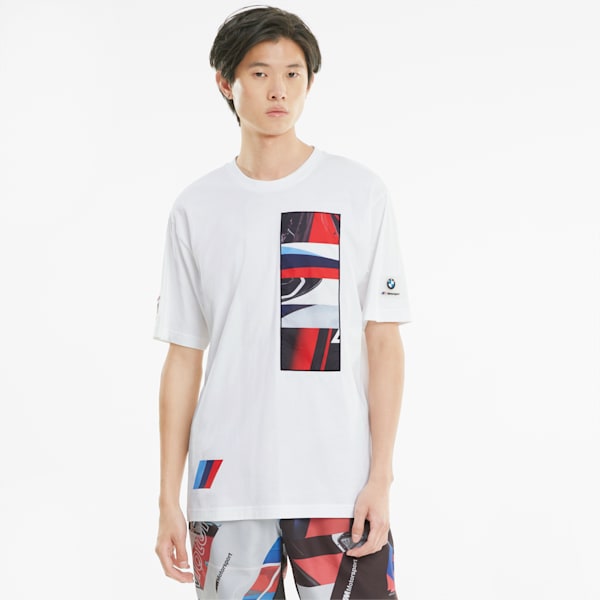 BMW M Motorsport Street Men's Tee, Puma White, extralarge