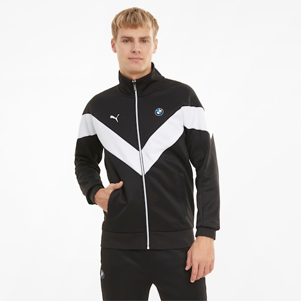 BMW M Motorsport MCS Men's Track Jacket, Puma Black, extralarge-IND