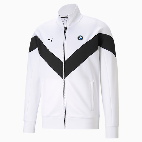 BMW M Motorsport Men's MCS Track Jacket, Puma White, extralarge