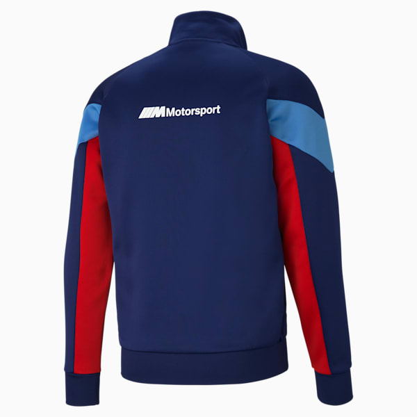 Chamarra MCS BMW M Motorsport para Hombre, Marina-Blueprint-High Risk Red, extralarge