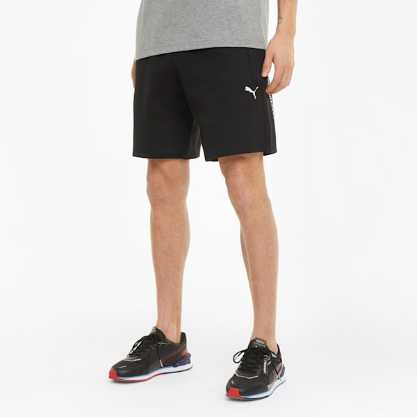 BMW M Motorsport Men's Sweat Shorts, Puma Black, extralarge