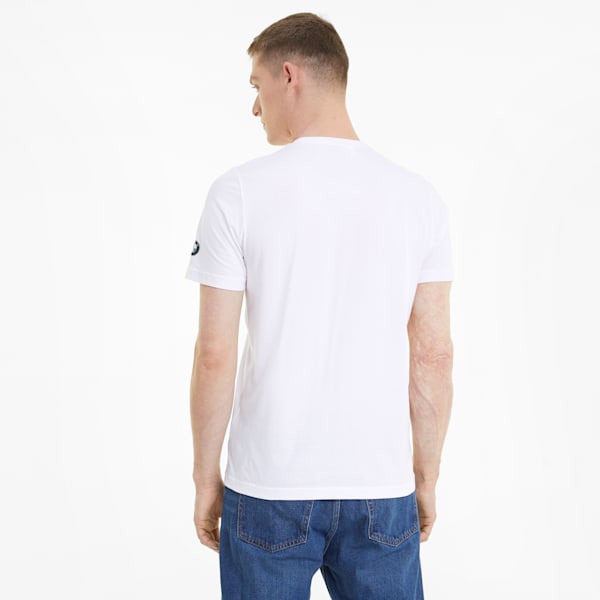 BMW M Motorsport Men's Graphic Tee, Puma White, extralarge