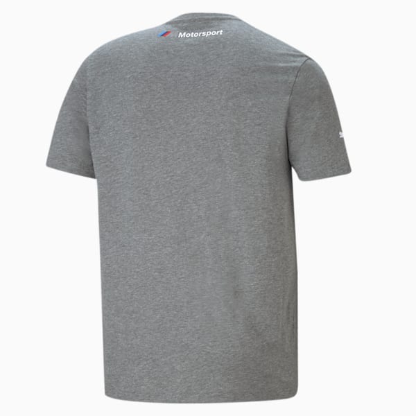 BMW M Motorsport Men's Logo Tee, Medium Gray Heather, extralarge