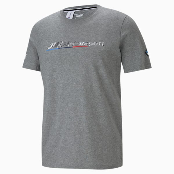 Playera BMW M Motorsport Logo para Hombre, Medium Gray Heather, extralarge